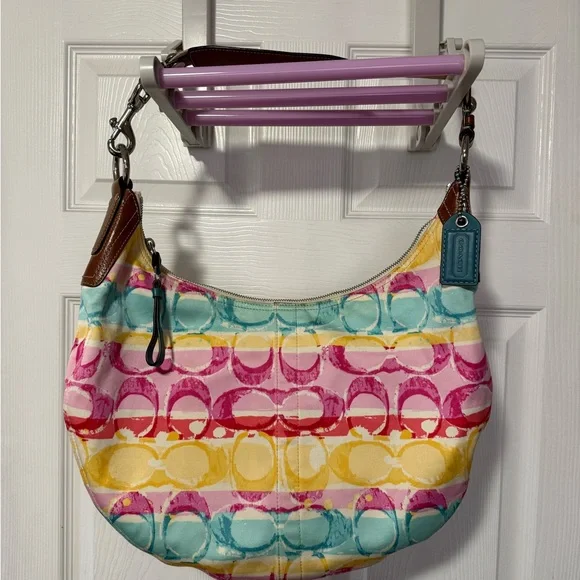 Coach Vibrant Multicolor Hobo Bag - Picture 3 of 7